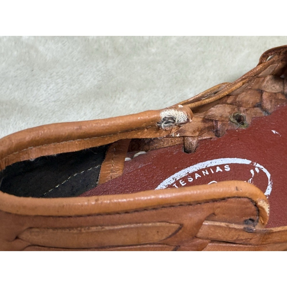 Women's Closed Toe Artesanias La Quere Mexican Huarache Sandals Mocasin Size 9 - Picture 5 of 8